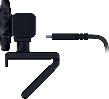 Kiyo V2 Streaming Webcam: 4K 30 FPS, 1080P 60 FPS - AI Powered Auto-Framing - Built-In Microphone - Ultrawide Angle Lens - Privacy Cover - Works with OBS, Xsplit, Discord, Zoom, Teams - Black