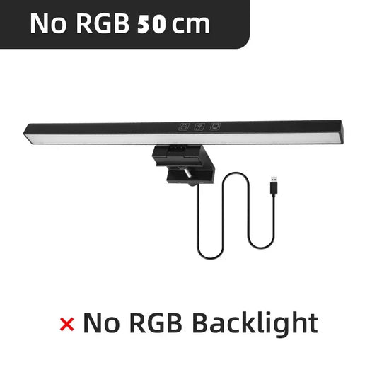 Curved RGB Backlit Monitor Light Bar - Eye-Caring Touch Atmosphere Lamp for Gaming Room Decoration