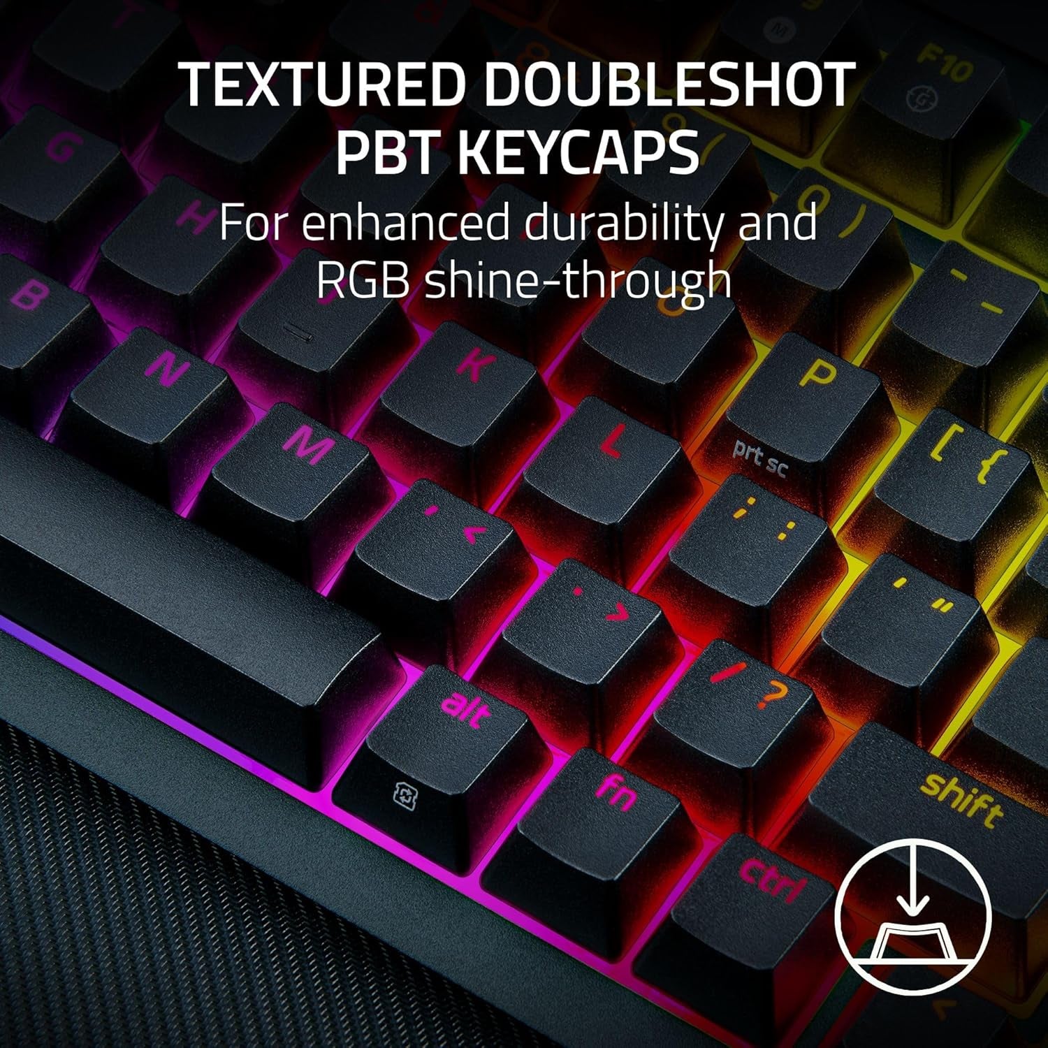Blackwidow V4 Pro 75% Wireless Gaming Keyboard: OLED Display - True 4K Hz Wireless - Bluetooth - Hot Swappable - Orange Tactile Switches - Command Dial - Snap Tap - Chroma RGB - Wrist Rest