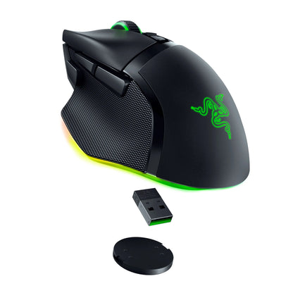 Basilisk V3 Pro Wireless Gaming Mouse with 13 Zone Chroma RGB, Hyperscroll Tilt Wheel, Black