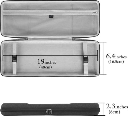 Full Size Keyboard Case, Hard Shell Travel Carrying Bag for 108 Key Computer Mechanical Keyboard Compatible with Razer Blackwidow V3 Mechanical Gaming, Ornata Chroma Gaming