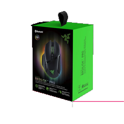 Basilisk V3 Pro Wireless Gaming Mouse with 13 Zone Chroma RGB, Hyperscroll Tilt Wheel, Black