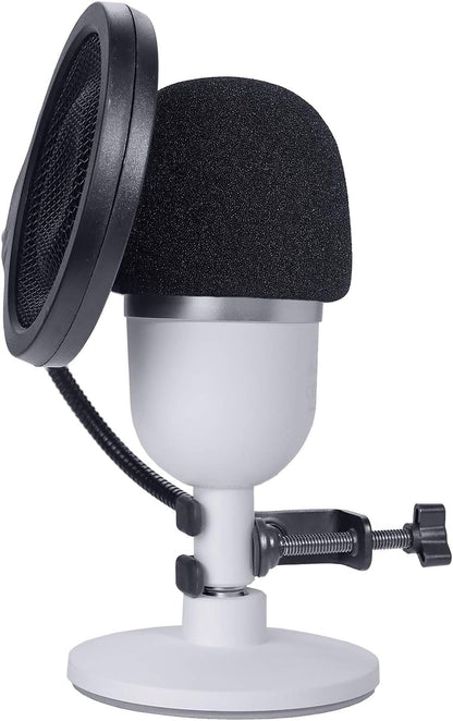 Razer Seiren Mini Pop Filter with Foam Windscreen - 3 Layers Pop Screen Shield and Foam Cover Compatible with Razer Seiren Mini Mic