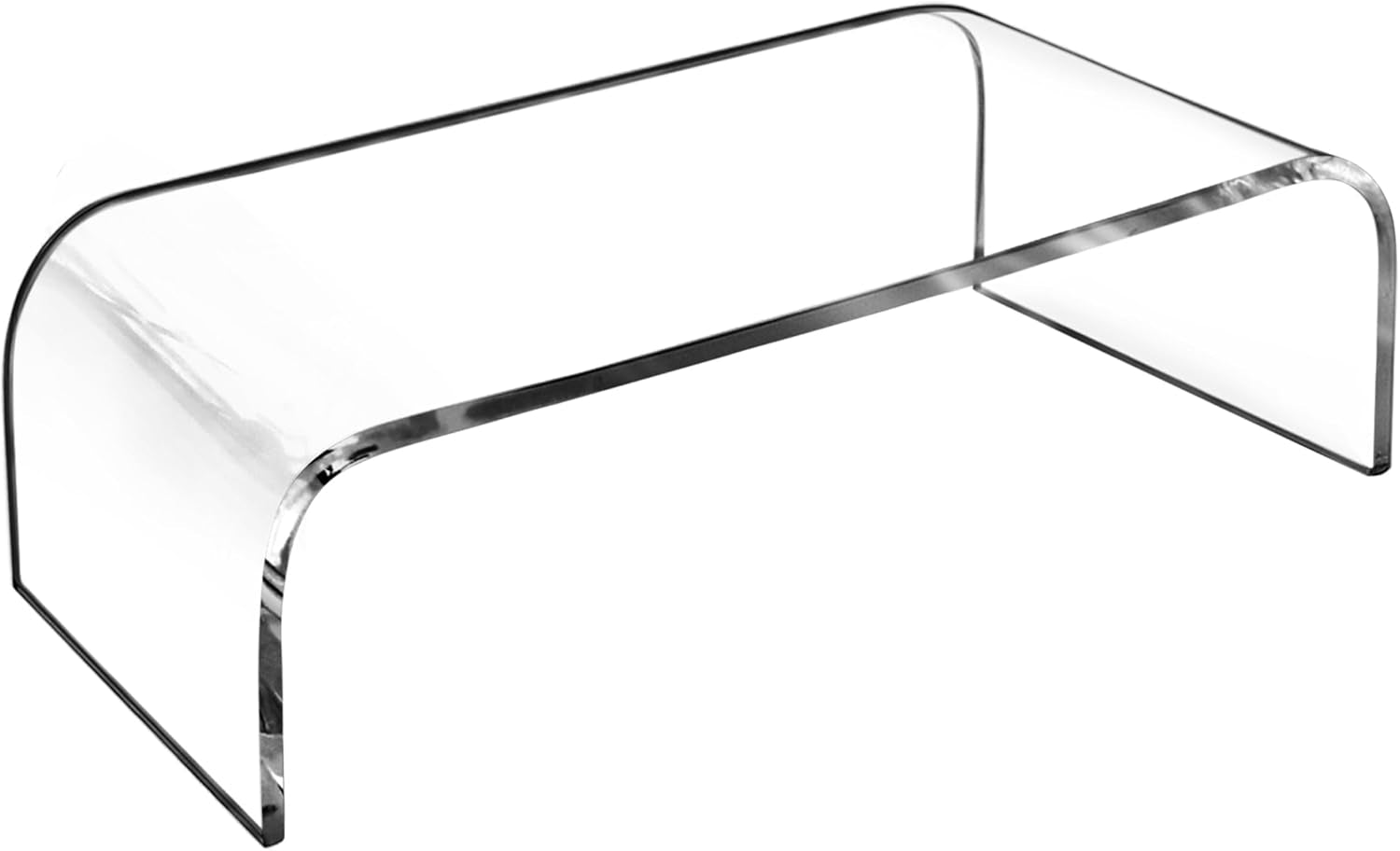 Acrylic Laptop Monitor Stand & Computer Riser with Cat Keyboard Protector, Space-Saving Design, Extra Storage, Clear Shelf - Ideal for Monitors, Laptops, Printers, Desktop Decor