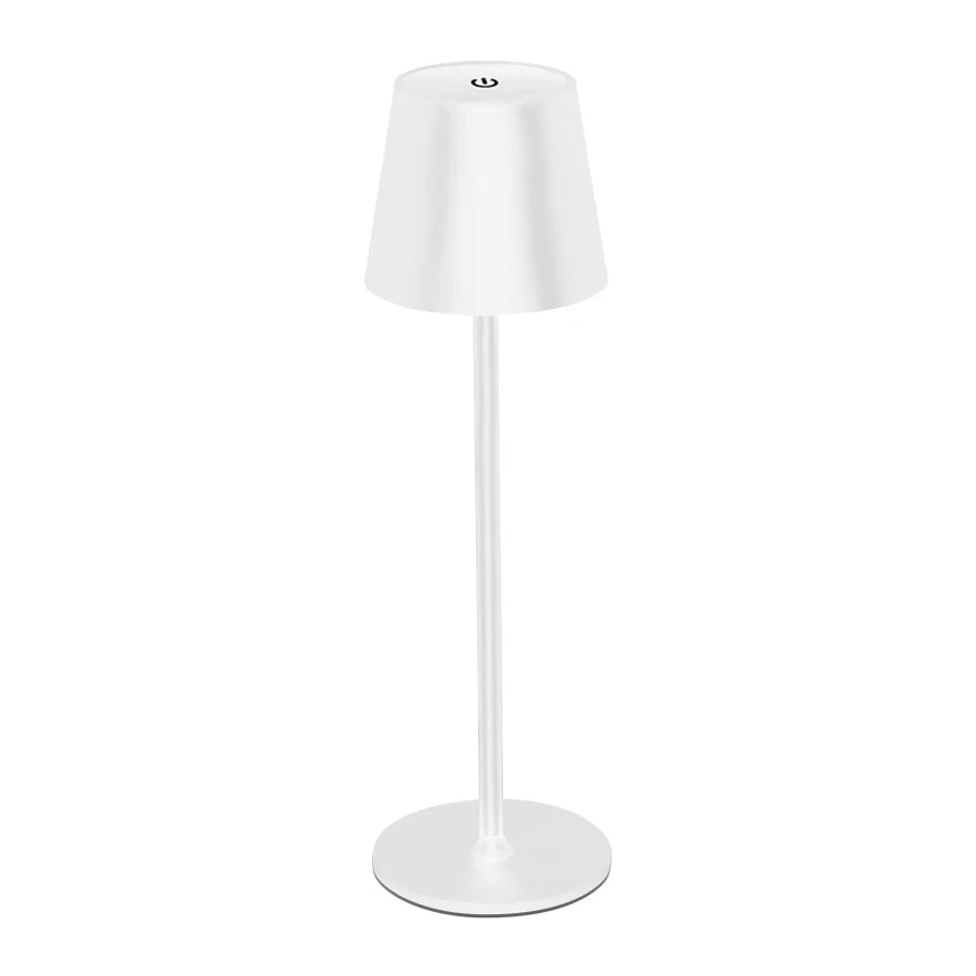 Rechargeable 3 Colors LED Desk Lamp Touch Dimming Metal Table Lamp for Bar Resturant Office Decor Bedside Creative Ambient Light
