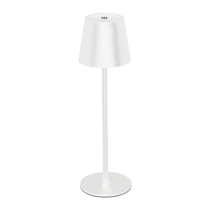 Rechargeable 3 Colors LED Desk Lamp Touch Dimming Metal Table Lamp for Bar Resturant Office Decor Bedside Creative Ambient Light