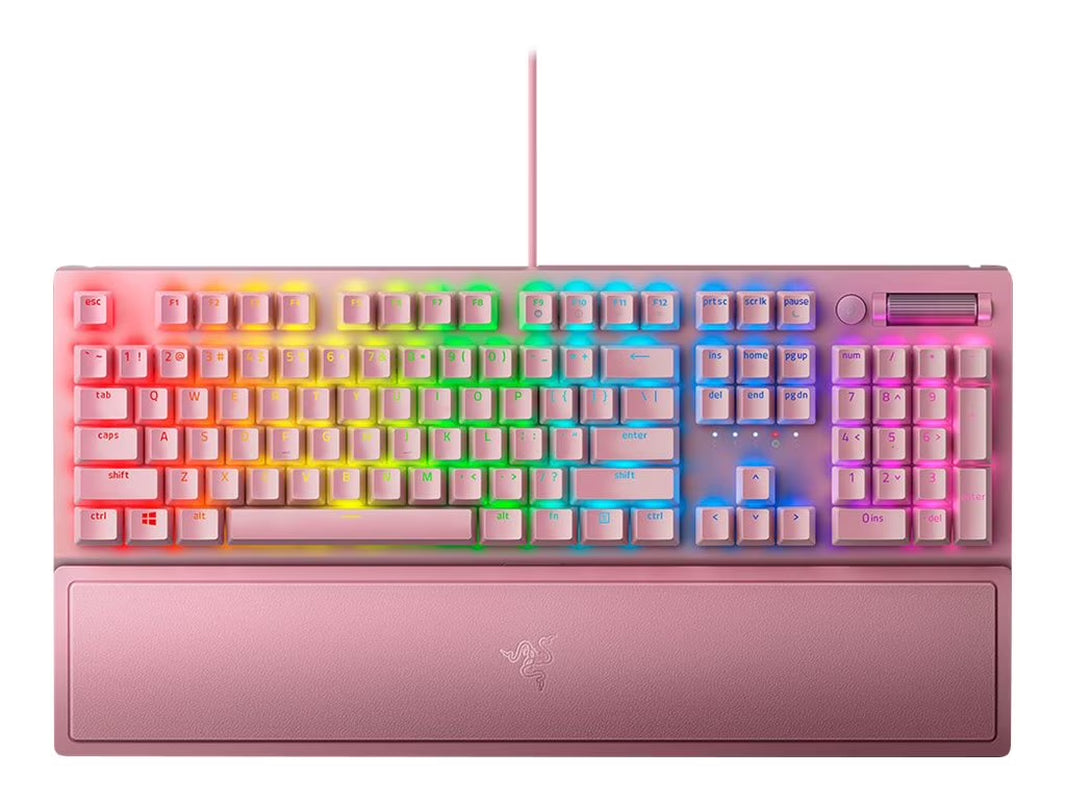 Blackwidow V3 Wired Mechanical Gaming Keyboard for PC, Chroma RGB, Wrist Rest, Quartz