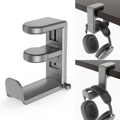 No Punch Table Clip Hook Headphone Holder 360 Degree Rotating Headphone Holder Miscellaneous Storage Hanging Hot Selling 2026