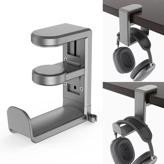 No Punch Table Clip Hook Headphone Holder 360 Degree Rotating Headphone Holder Miscellaneous Storage Hanging Hot Selling 2026