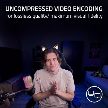 Kiyo V2 Streaming Webcam: 4K 30 FPS, 1080P 60 FPS - AI Powered Auto-Framing - Built-In Microphone - Ultrawide Angle Lens - Privacy Cover - Works with OBS, Xsplit, Discord, Zoom, Teams - White