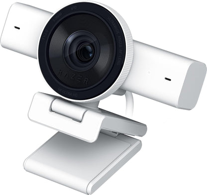 Kiyo V2 Streaming Webcam: 4K 30 FPS, 1080P 60 FPS - AI Powered Auto-Framing - Built-In Microphone - Ultrawide Angle Lens - Privacy Cover - Works with OBS, Xsplit, Discord, Zoom, Teams - White
