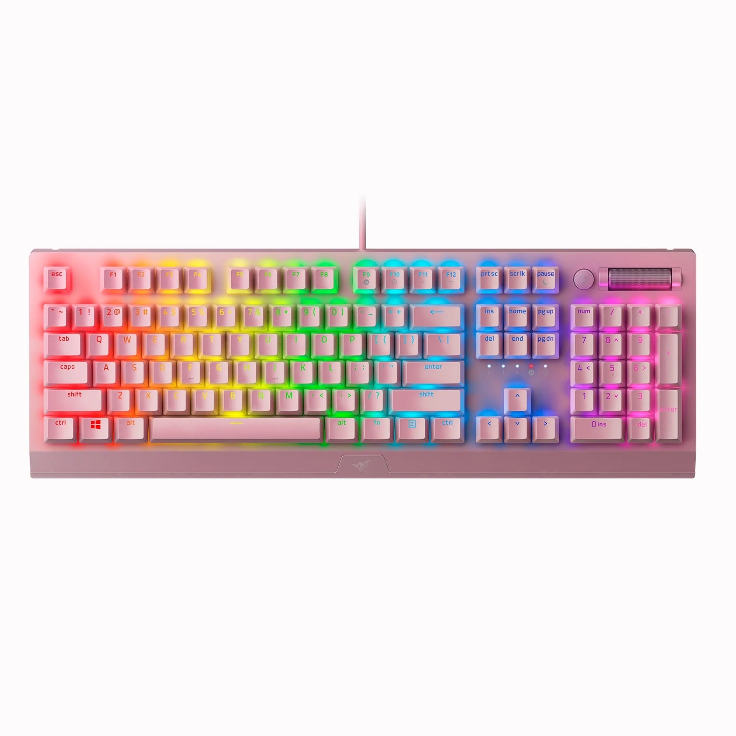 Blackwidow V3 Wired Mechanical Gaming Keyboard for PC, Chroma RGB, Wrist Rest, Quartz