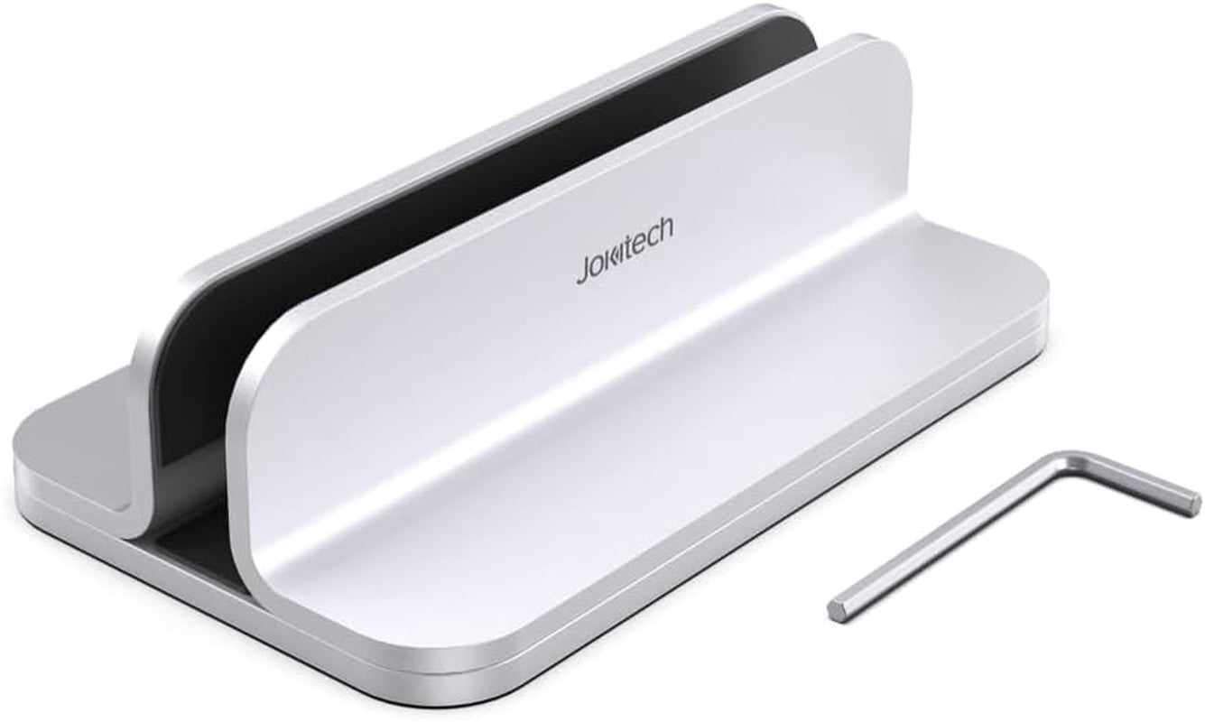 Adjustable Aluminum Laptop Stand - Durable and Compatible with Apple MacBook Pro/Air, Mac Mini, and iPad Pro in Silver