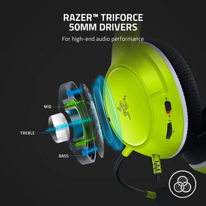 Kaira X Wired Headset for Xbox Series X|S, Xbox One, PC, Mac & Mobile Devices: Triforce 50Mm Drivers - Hyperclear Cardioid Mic - Memory Foam Ear Cushions - On-Headset Controls - Electric Volt