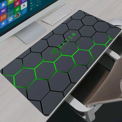Hexagon Mouse Pad Anime Gaming Accessories XXL Carpet Gamer PC Computer Keyboard Desk Mat Mausepad Office Gifts Mouse Pads