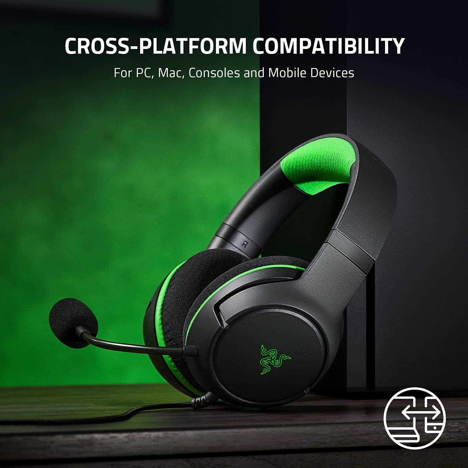 Kaira X Wired Headset for Xbox Series X|S, Xbox One, PC, Mac & Mobile Devices: Triforce 50Mm Drivers - Hyperclear Cardioid Mic - Flowknit Memory Foam Ear Cushions - On-Headset Controls - Black