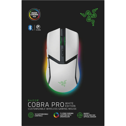 Cobra Pro Optical Bluetooth Wireless Gaming Mouse, White