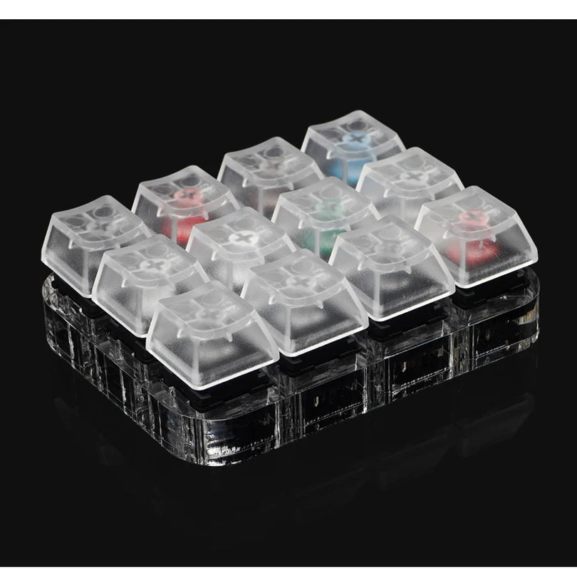 Switch Tester Cherry MX Kailh Switches Black Red Brown Blue 4 6 8 9 12 Key Translucent Keycaps Mechanical Keyboard Tester
