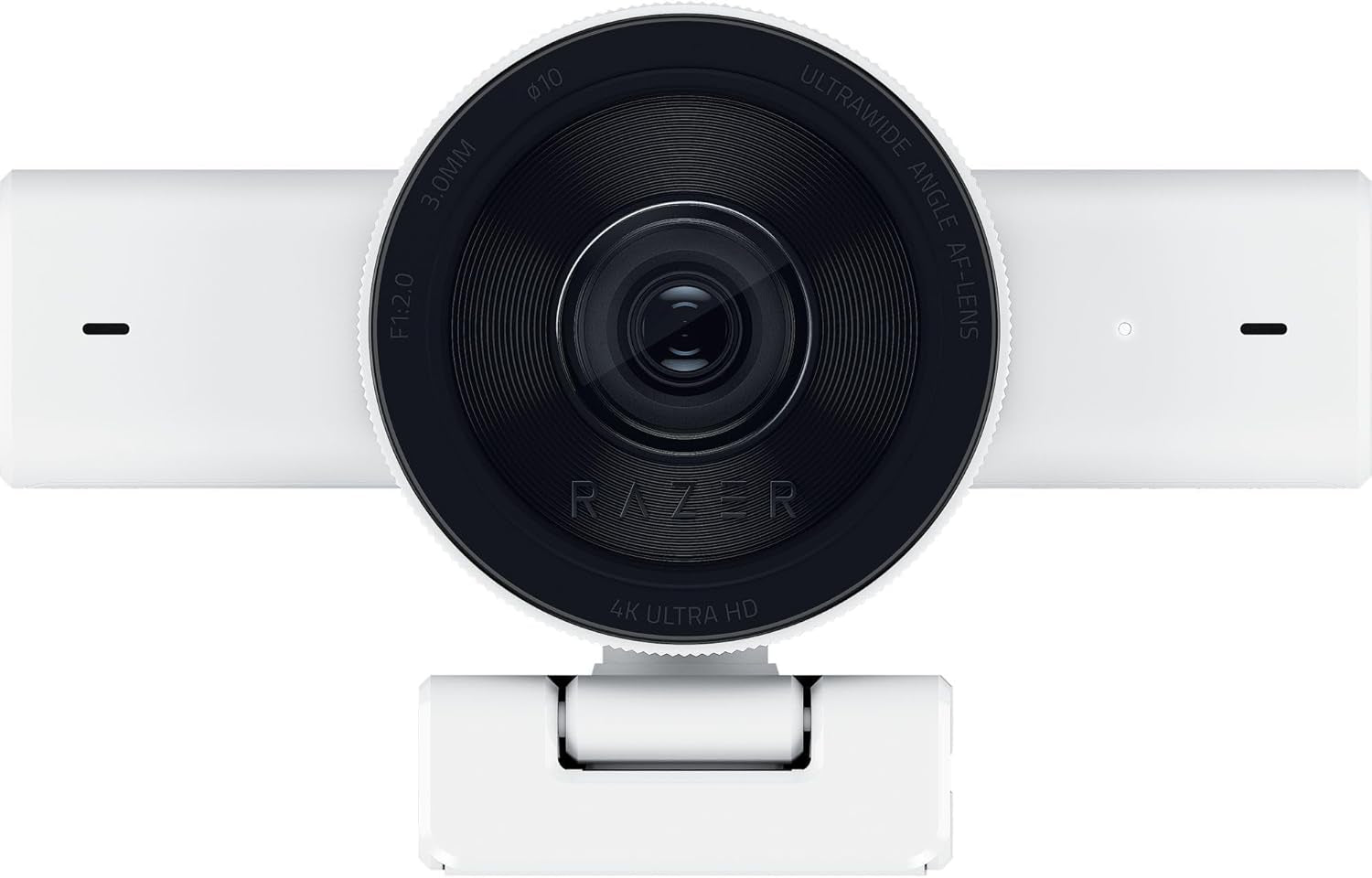 Kiyo V2 Streaming Webcam: 4K 30 FPS, 1080P 60 FPS - AI Powered Auto-Framing - Built-In Microphone - Ultrawide Angle Lens - Privacy Cover - Works with OBS, Xsplit, Discord, Zoom, Teams - White
