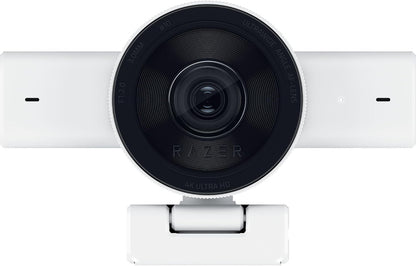 Kiyo V2 Streaming Webcam: 4K 30 FPS, 1080P 60 FPS - AI Powered Auto-Framing - Built-In Microphone - Ultrawide Angle Lens - Privacy Cover - Works with OBS, Xsplit, Discord, Zoom, Teams - White