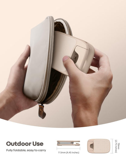 Khaki Phone Holder for Desk - Cellphone Stand Khaki Desk Accessories Desktop Office Must Have Compatible Gifts for Iphone, Telephone Stand, 4-8'' Smartphone