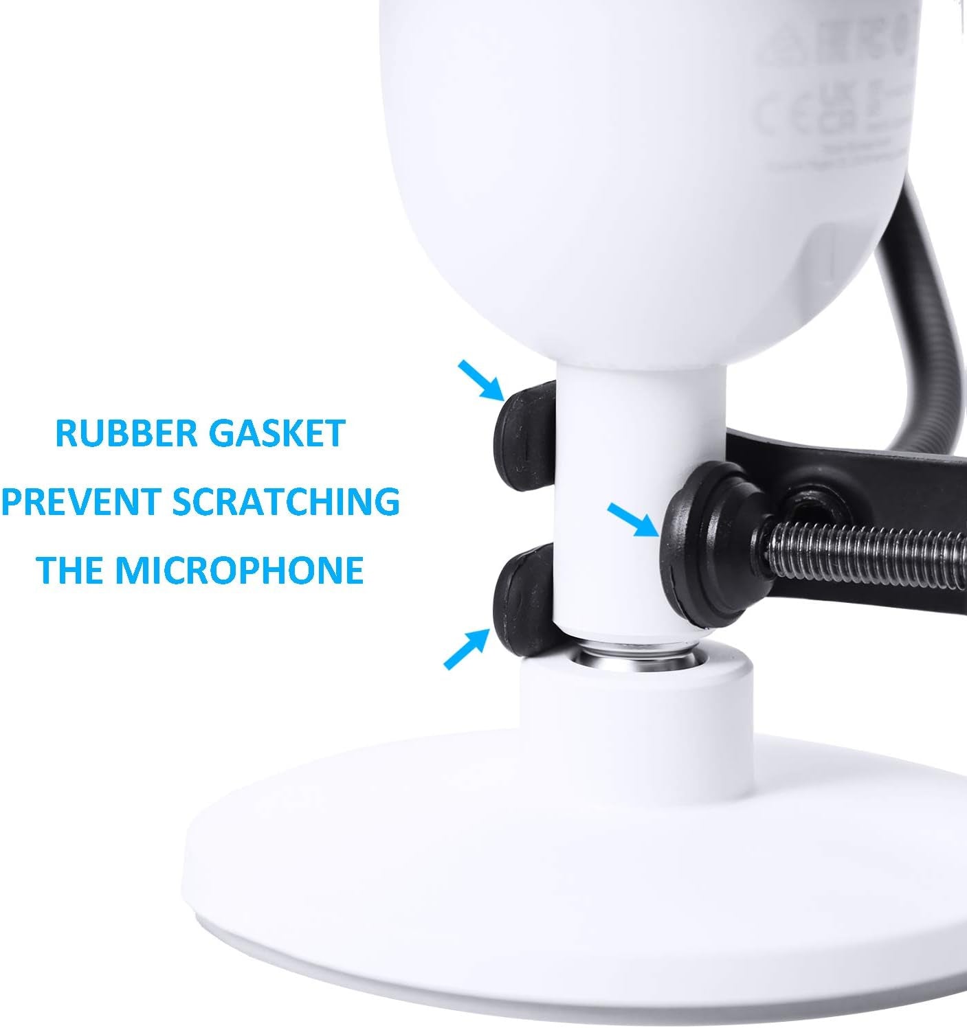 Razer Seiren Mini Pop Filter with Foam Windscreen - 3 Layers Pop Screen Shield and Foam Cover Compatible with Razer Seiren Mini Mic