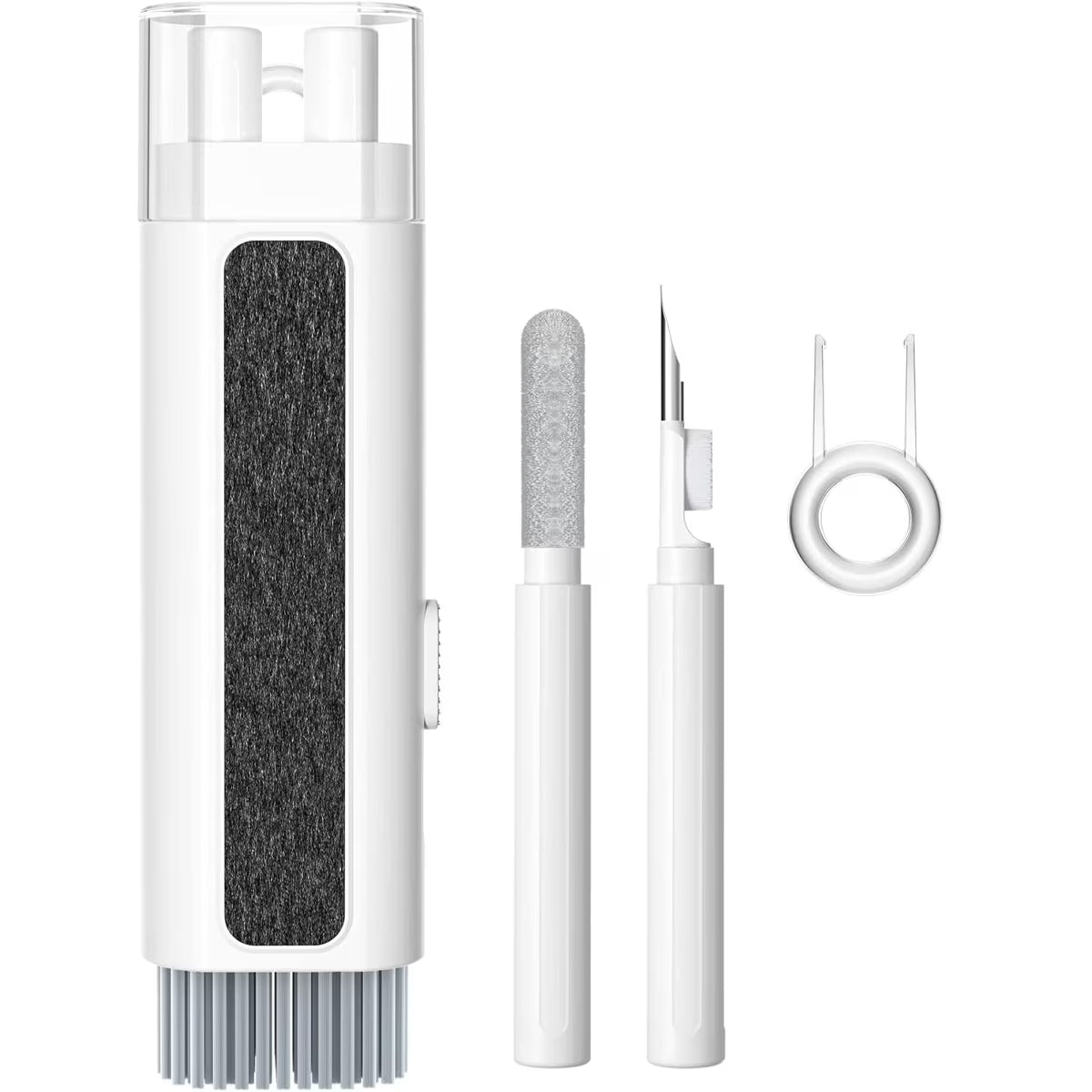 [6 in 1] Cleaner Kit for Keyboard,  Airpods Pro Cleaning Pen, Multi-Function Cleaner Kit for Earbuds,Earphone,Ipod,Keyboard,Iphone,Ipad,Laptop(White)
