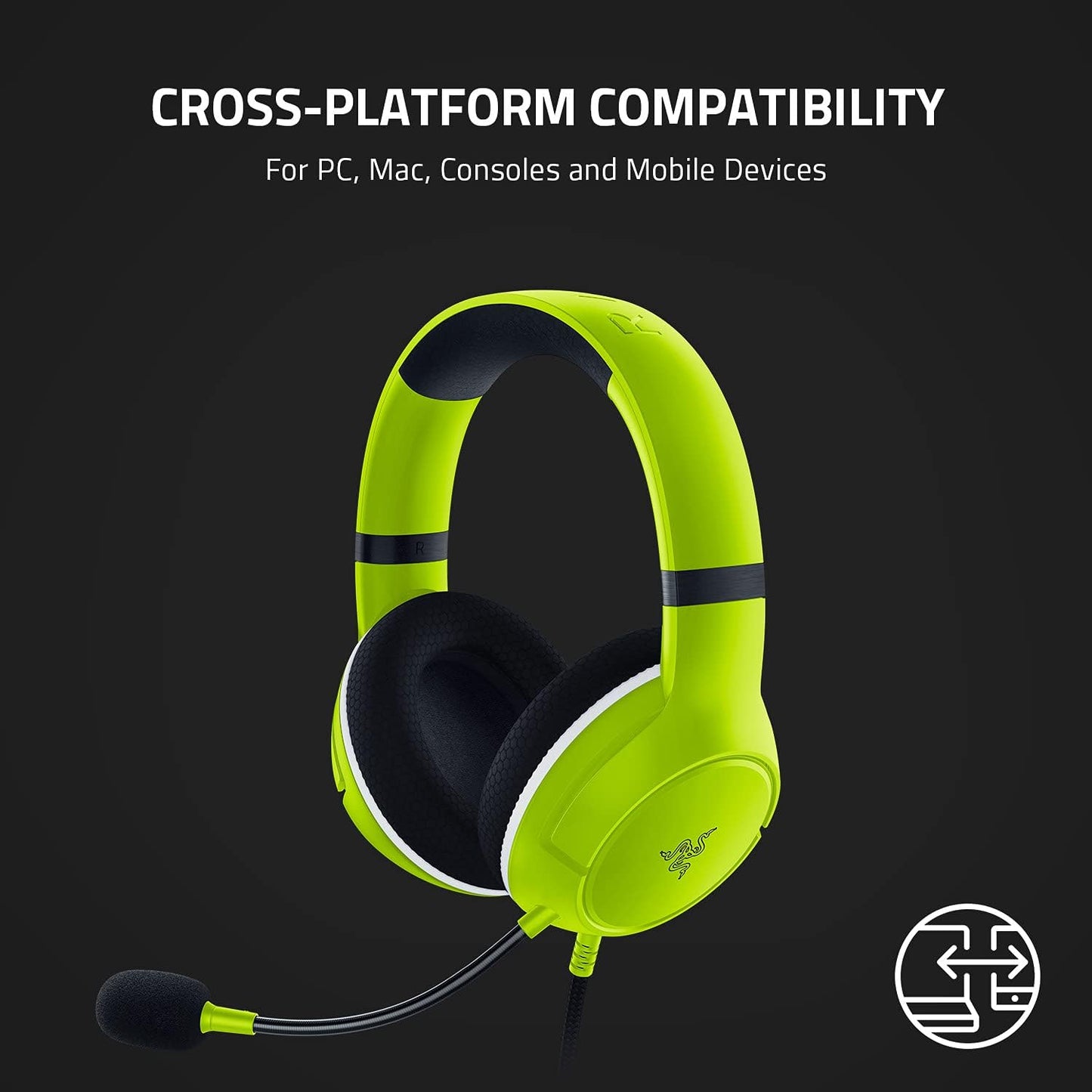 Kaira X Wired Headset for Xbox Series X|S, Xbox One, PC, Mac & Mobile Devices: Triforce 50Mm Drivers - Hyperclear Cardioid Mic - Memory Foam Ear Cushions - On-Headset Controls - Electric Volt