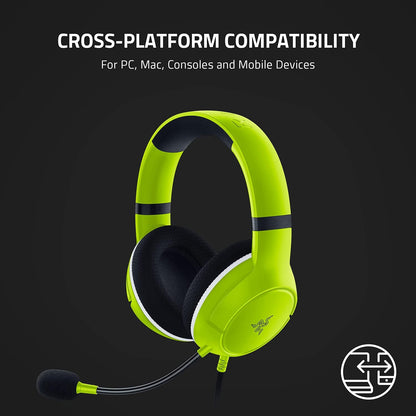 Kaira X Wired Headset for Xbox Series X|S, Xbox One, PC, Mac & Mobile Devices: Triforce 50Mm Drivers - Hyperclear Cardioid Mic - Memory Foam Ear Cushions - On-Headset Controls - Electric Volt