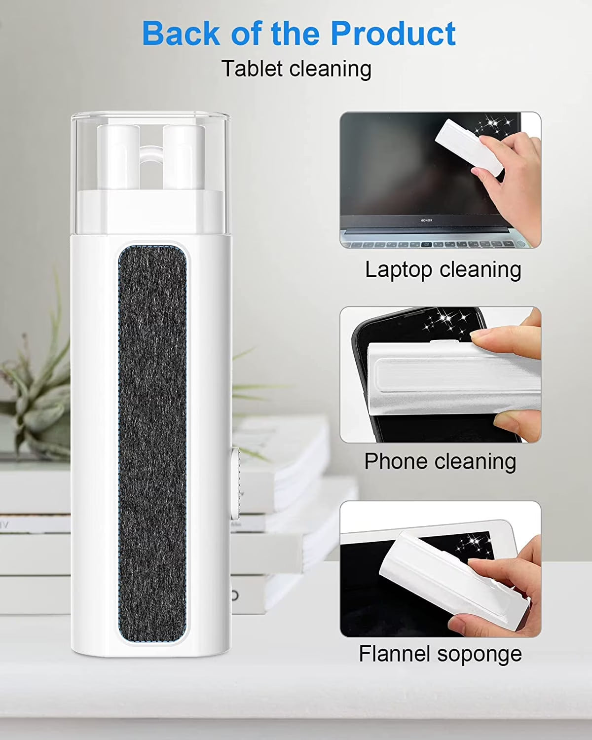 [6 in 1] Cleaner Kit for Keyboard,  Airpods Pro Cleaning Pen, Multi-Function Cleaner Kit for Earbuds,Earphone,Ipod,Keyboard,Iphone,Ipad,Laptop(White)