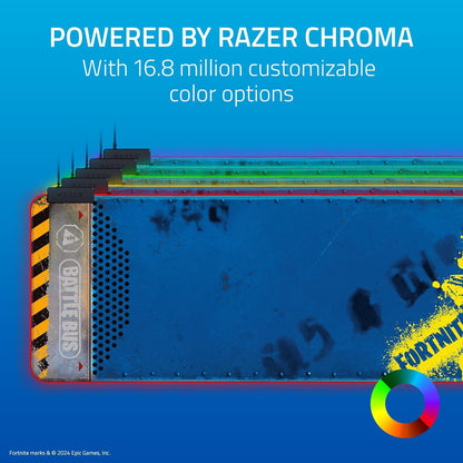 Goliathus Extended Chroma Gaming Mousepad: Customizable Chroma RGB Lighting - Micro Textured Surface - Balanced Control & Speed - Non-Slip Rubber Base - Large Surface - Fortnite Edition