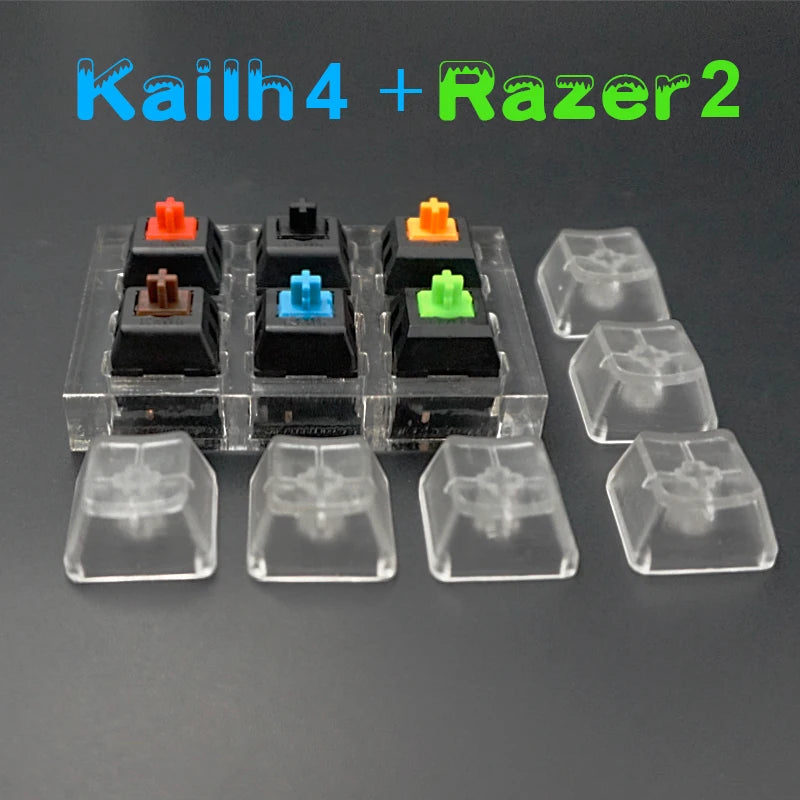 Switch Tester Cherry MX Kailh Switches Black Red Brown Blue 4 6 8 9 12 Key Translucent Keycaps Mechanical Keyboard Tester