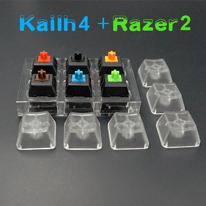 Switch Tester Cherry MX Kailh Switches Black Red Brown Blue 4 6 8 9 12 Key Translucent Keycaps Mechanical Keyboard Tester