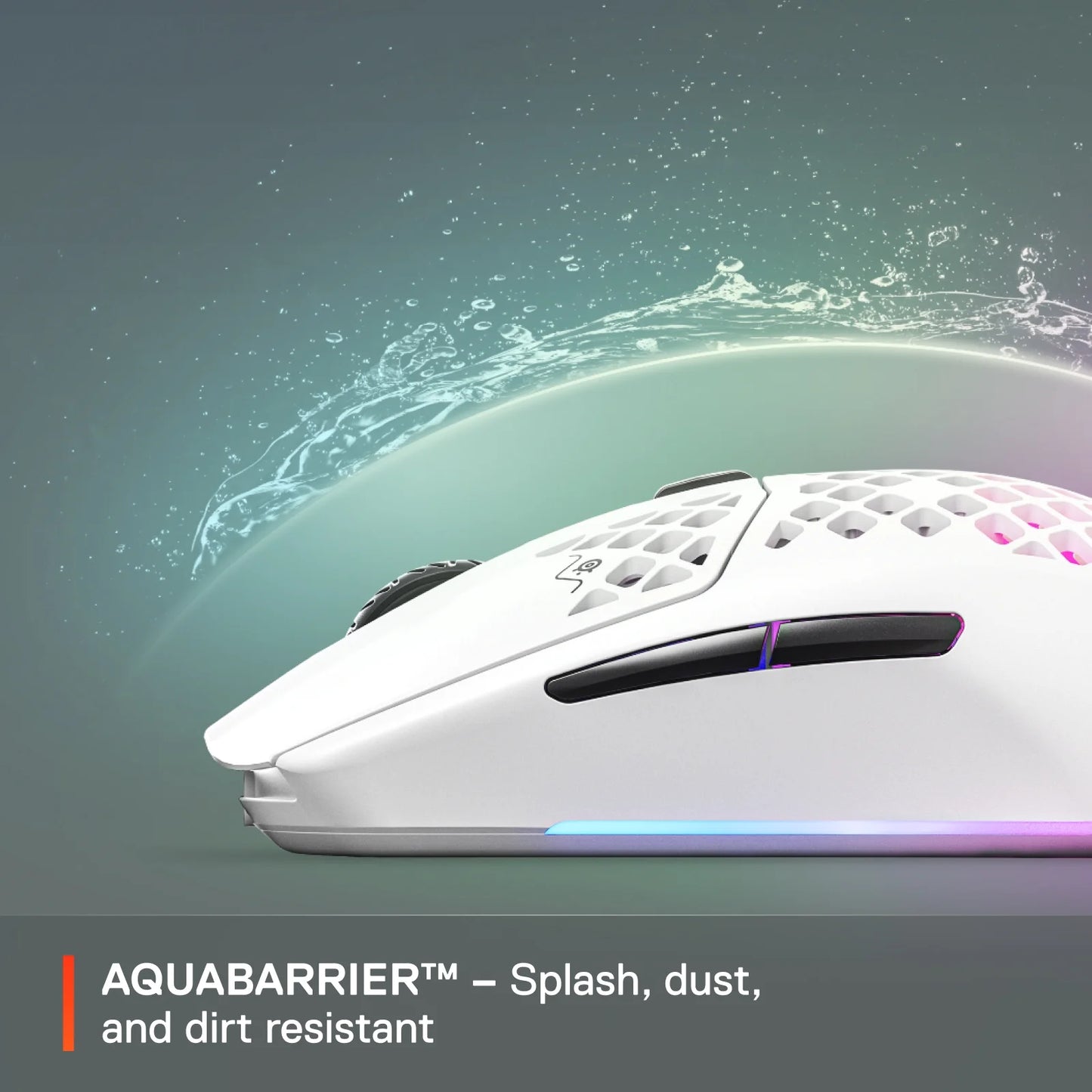 62608 Aerox 3 Wireless Optical Gaming Mouse with Ultra Lightweight Design, White