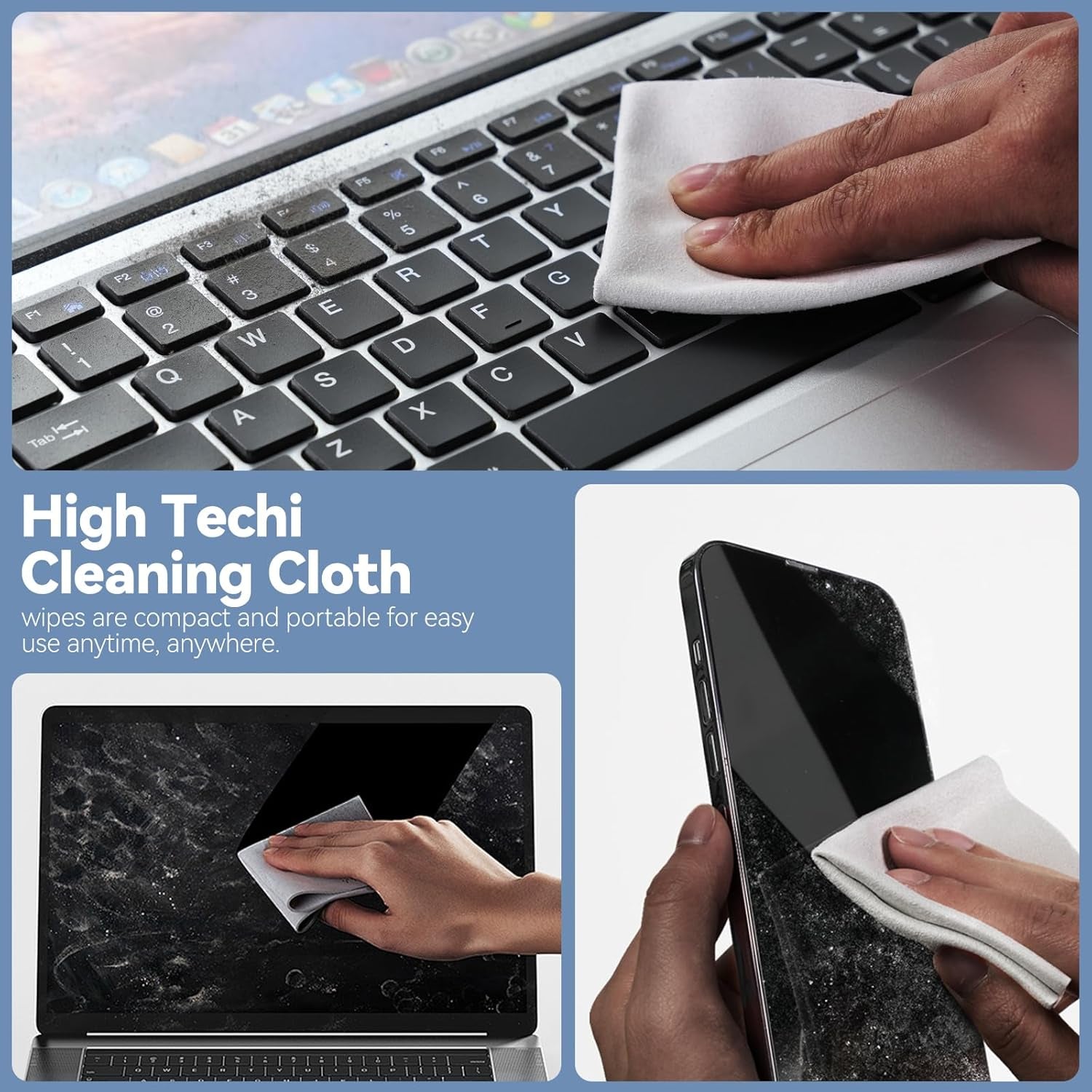 Keyboard Cleaner Kit,Computer Cleaning Kit,Mechanical Keyboard Cleaning Kit,Anti-Static Brush,Small Cleaning Brush, Cleaning Kit Compatible Laptop/Pc/Computer/Keyboard/Laptop/Camera/Phone/Earbud