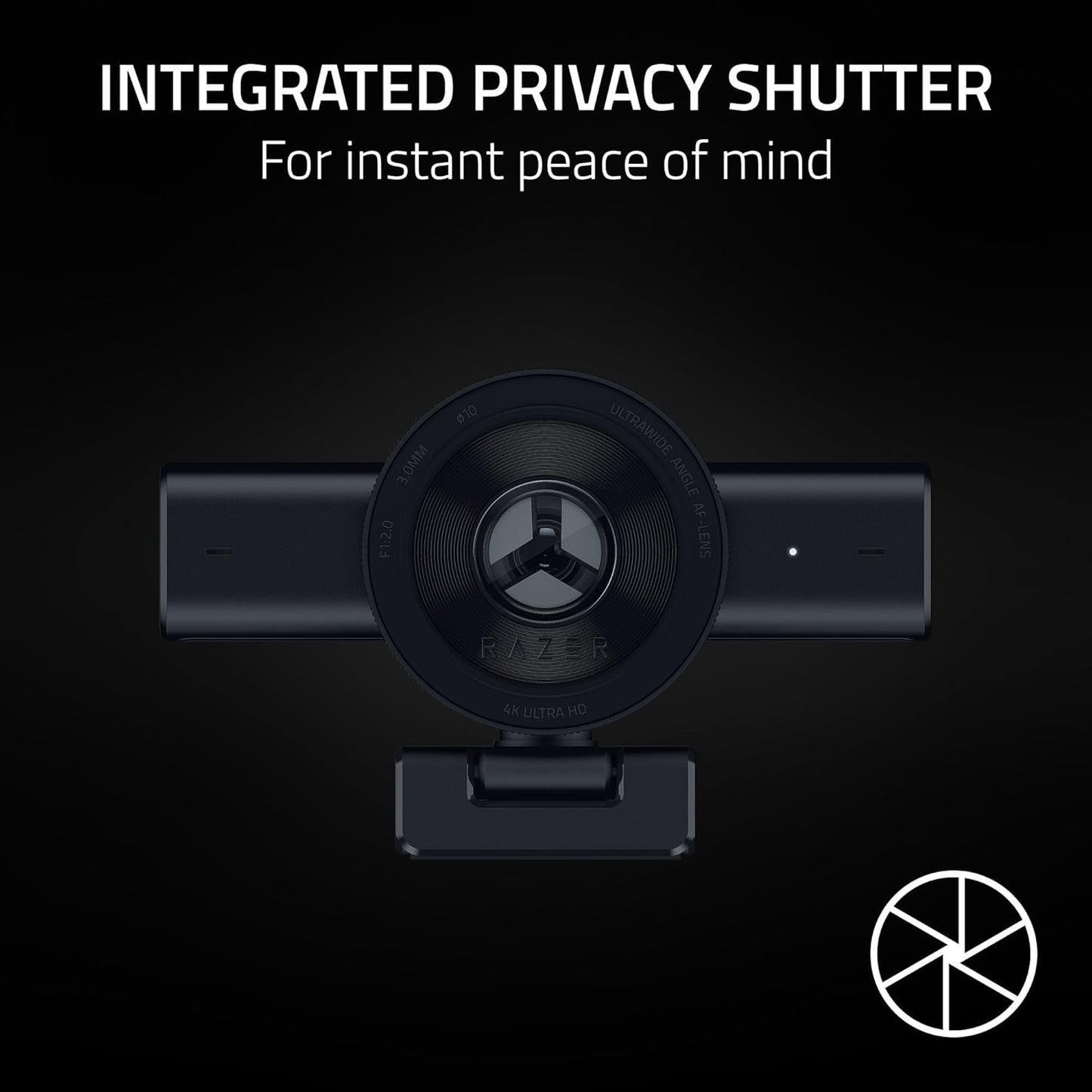 Kiyo V2 Streaming Webcam: 4K 30 FPS, 1080P 60 FPS - AI Powered Auto-Framing - Built-In Microphone - Ultrawide Angle Lens - Privacy Cover - Works with OBS, Xsplit, Discord, Zoom, Teams - Black