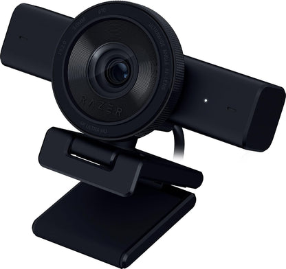Kiyo V2 Streaming Webcam: 4K 30 FPS, 1080P 60 FPS - AI Powered Auto-Framing - Built-In Microphone - Ultrawide Angle Lens - Privacy Cover - Works with OBS, Xsplit, Discord, Zoom, Teams - Black