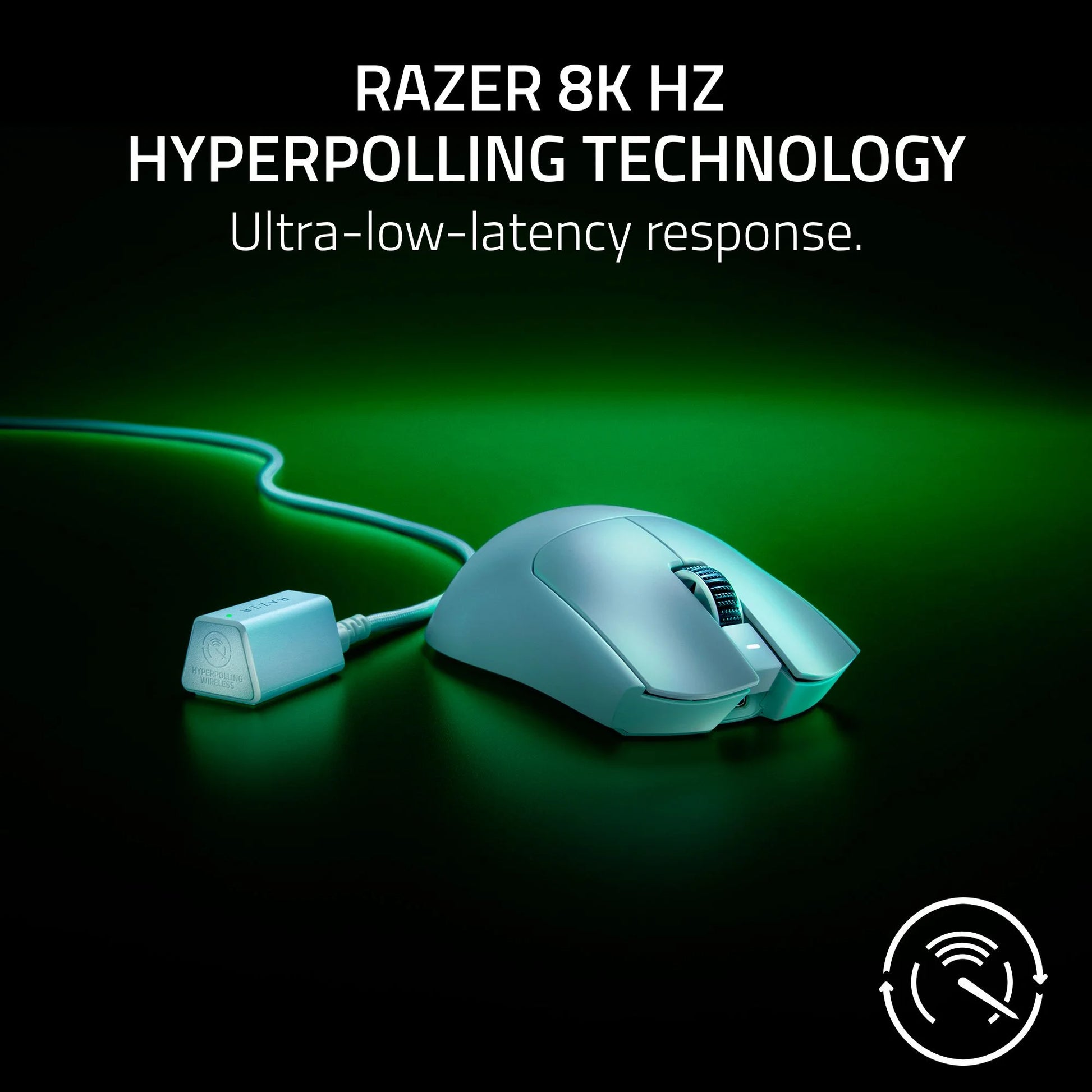Viper V3 Pro Lightweight USB Wireless Symmetrical Esports Gaming Mouse, 2.4Ghz, 55G, White