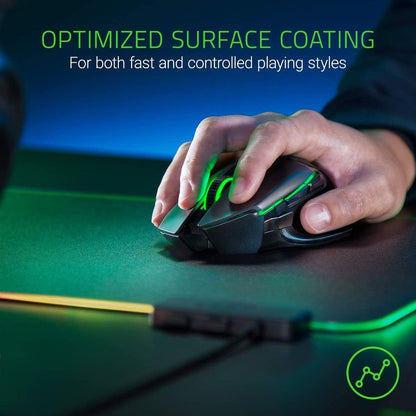 Firefly Hard V2 RGB Gaming Mouse Pad: Customizable Chroma Lighting, Built-In Cable Management, Balanced Control & Speed, Non-Slip Rubber Base