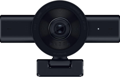 Kiyo V2 Streaming Webcam: 4K 30 FPS, 1080P 60 FPS - AI Powered Auto-Framing - Built-In Microphone - Ultrawide Angle Lens - Privacy Cover - Works with OBS, Xsplit, Discord, Zoom, Teams - Black