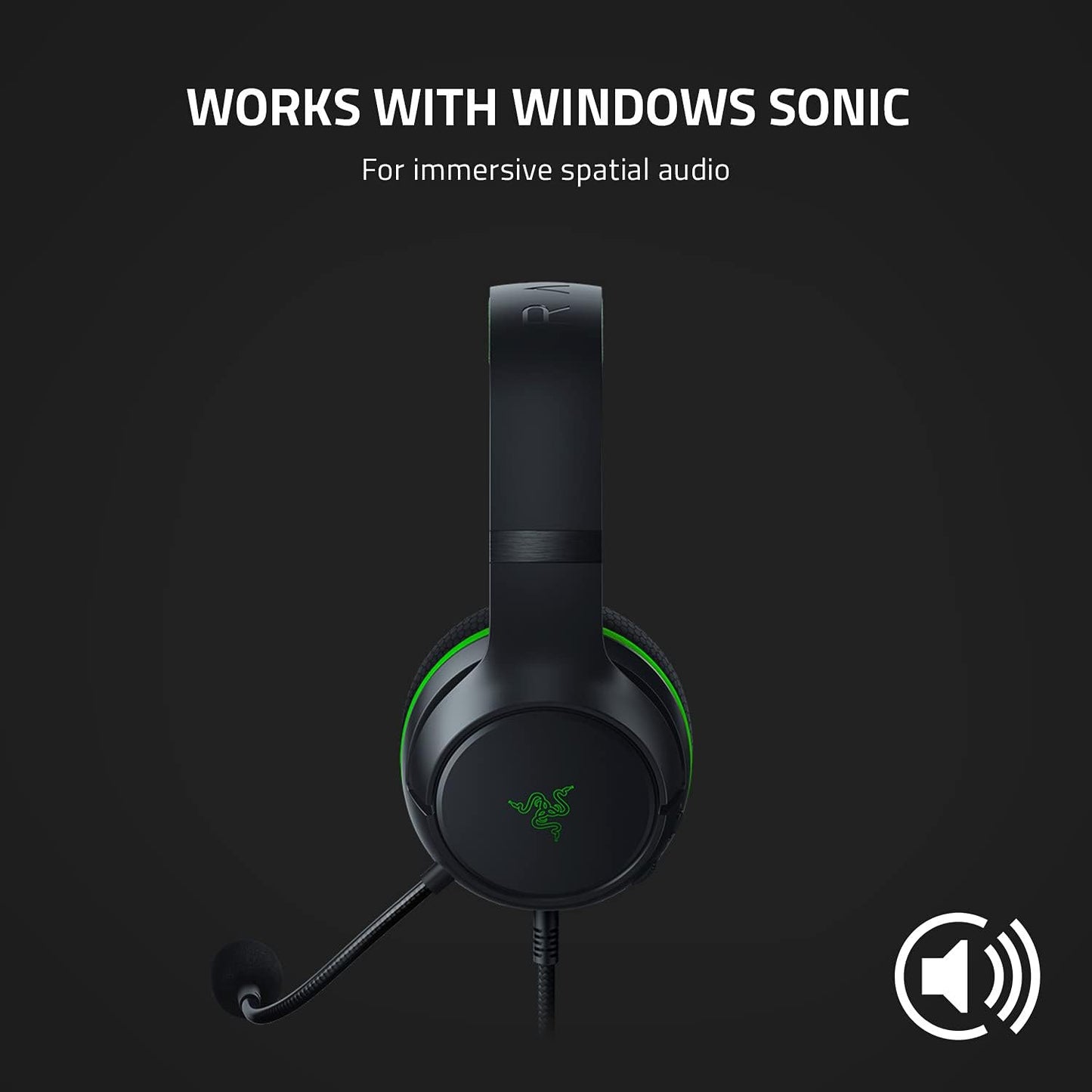 Kaira X Wired Headset for Xbox Series X|S, Xbox One, PC, Mac & Mobile Devices: Triforce 50Mm Drivers - Hyperclear Cardioid Mic - Flowknit Memory Foam Ear Cushions - On-Headset Controls - Black