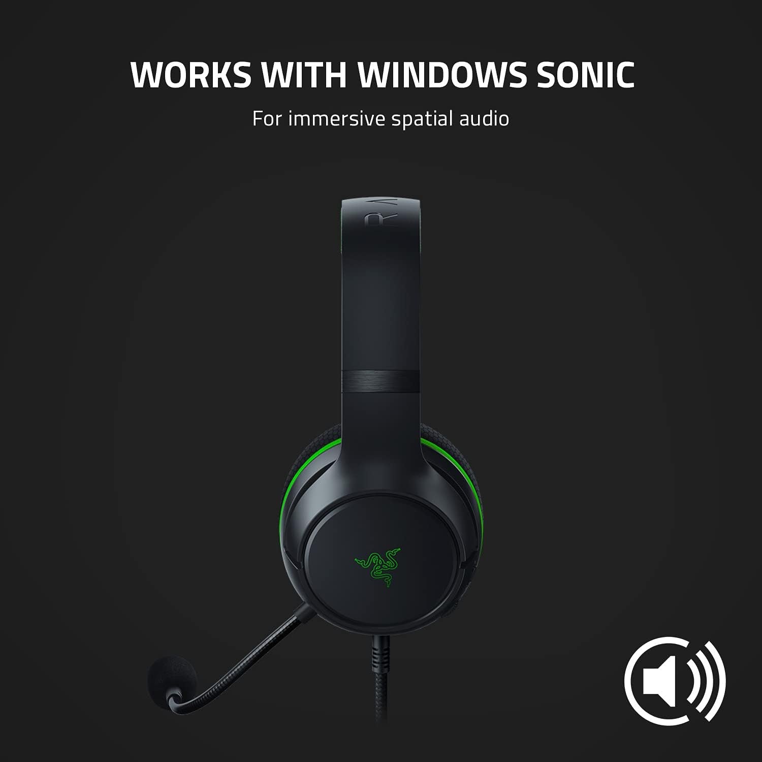 Kaira X Wired Headset for Xbox Series X|S, Xbox One, PC, Mac & Mobile Devices: Triforce 50Mm Drivers - Hyperclear Cardioid Mic - Flowknit Memory Foam Ear Cushions - On-Headset Controls - Black