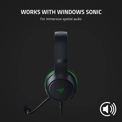 Kaira X Wired Headset for Xbox Series X|S, Xbox One, PC, Mac & Mobile Devices: Triforce 50Mm Drivers - Hyperclear Cardioid Mic - Flowknit Memory Foam Ear Cushions - On-Headset Controls - Black