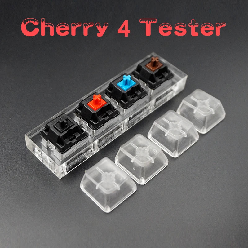 Switch Tester Cherry MX Kailh Switches Black Red Brown Blue 4 6 8 9 12 Key Translucent Keycaps Mechanical Keyboard Tester
